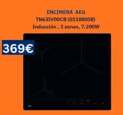 Master Cadena AEG encimera induccion 3 zonas 7.200w oferta