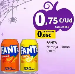 Tu Trébol Hipermercados Fanta - naranja - limón oferta