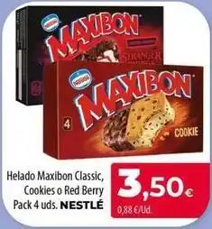 Spar La Palma Nestlé - helado maxibon classic, cookies o red berry pack 4 uds oferta