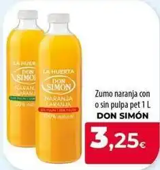 Spar La Palma Don simón - zumo naranja con o sin pulpa oferta