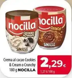 Spar La Palma Nocilla - crema al cacao cookies & cream o crunchy oferta