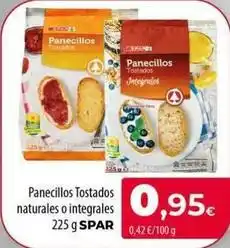Spar La Palma Spar - panecillos tostados naturales o integrales oferta