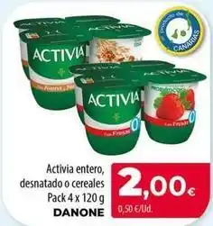 Spar La Palma Danone - activia entero oferta