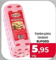 Spar La Palma Elpozo - fiambre paleta sandwich oferta