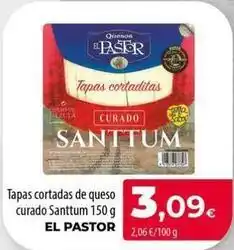Spar La Palma El pastor - tapas cortadas de queso curado santtum oferta