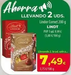 Spar La Palma Lindt - lindor cornet oferta