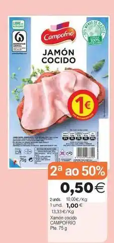 Plenus Supermercados Campofrío - jamón cocido oferta