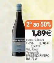 Plenus Supermercados Faustino rivero - vino rioja tempranillo oferta