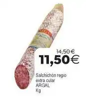 Plenus Supermercados Argal - salchichón regio extra cular oferta