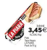 Plenus Supermercados La piara - pate tapa negra oferta