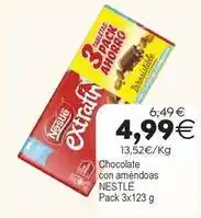 Plenus Supermercados Nestlé - chocolate con amêndoas oferta