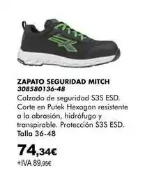 Coinfer Zapato seguridad mitch 308580136-48 oferta