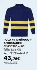 Polo av ignífugo y antiestático 311850900