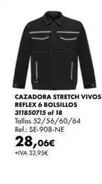 Coinfer Stretch - cazadora stretch vivos reflex 6 bolsillos oferta