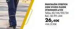 Coinfer Stretch - pantalón stretch con vivos fluor oferta