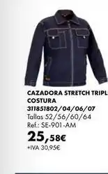 Coinfer Stretch - cazadora stretch tripl costura oferta
