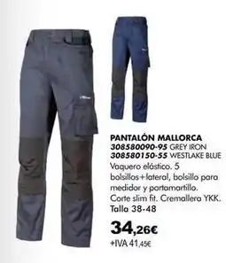 Coinfer Blue - pantalón mallorca 30580000-95 grey iron oferta
