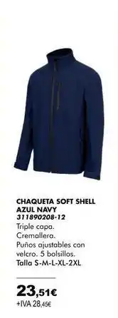 Coinfer Nancy - chaqueta soft shell azul navy oferta