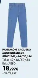 Coinfer Pantalón vaquero multibolsillos oferta