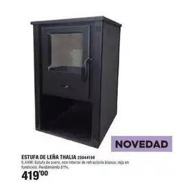 Ferrcash Estufa de leña thalia 23044159 oferta