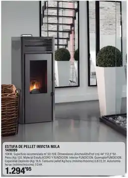 Ferrcash Estufa de pellet invicta nola 149099 oferta