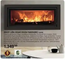 Ferrcash Insert leña hogar vision panoramic 134436 oferta