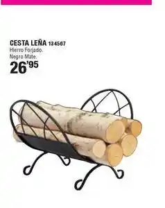 Ferrcash Cesta leña 134567 oferta