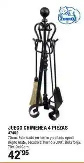 Ferrcash Juego chimenea piezas 47452 oferta