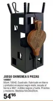 Ferrcash Juego chimenea piezas 149097 oferta