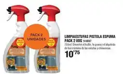 Ferrcash Limpiaestufas pistola espuma pack 144697 oferta