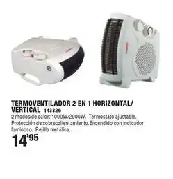 Ferrcash Termoventilador horizontal/vertical 143326 oferta