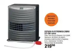 Ferrcash Estufa electrónica zibro lc-130 149043 oferta