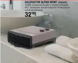 Ferrcash Calefactor alpha ivory 23023321 oferta
