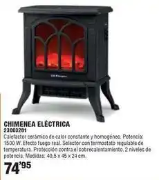 Ferrcash Chimenea eléctrica 23003281 oferta