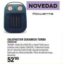Ferrcash Rowenta - calefactor ceramico turbo 23045192 oferta