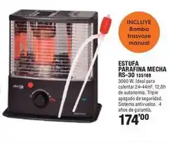 Ferrcash Estufa parafina mecha rs-30 135168 oferta