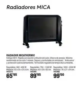 Ferrcash Radiador micathermic 147373 oferta
