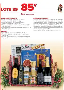 Carrefour Embutidos y quesos bebidas conservas oferta