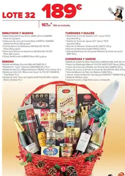 Carrefour Embutidos y quesos bebidas turrones y dulces conservas oferta
