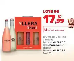 Carrefour Yllera - frizzante 5.5 blanco verdejo, frizzante 5.5 rose oferta