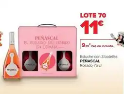 Carrefour Peñascal - estuche con 3 botellas rosado oferta