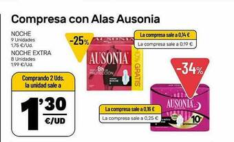 AhorraMas Compresa Con Alas Ausonia oferta