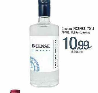 Condis Ginebra Incense oferta