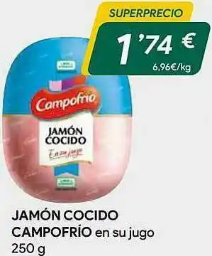 Masymas Jamón Cocido Campofrio En Su Jugo oferta