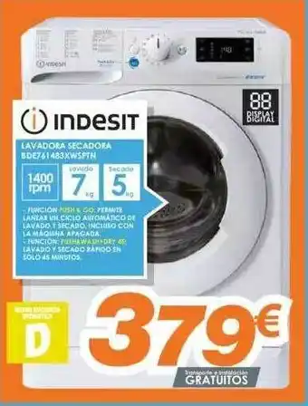 Indesit Lavadora Secadora 5de761483xwsptn