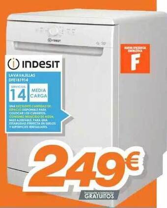 Pascual Martí Indesit Lavavajillas Dfe181914 oferta