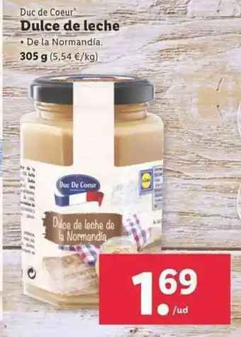 Lidl Duc de Coeur Dulce de leche 305g oferta
