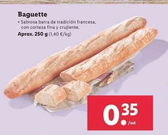 Lidl Baguette 250g oferta