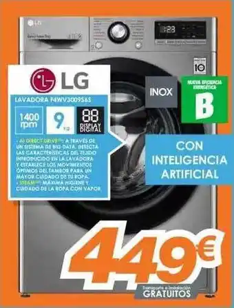 Pascual Martí Lg Lavadora F4ww3009s6s oferta