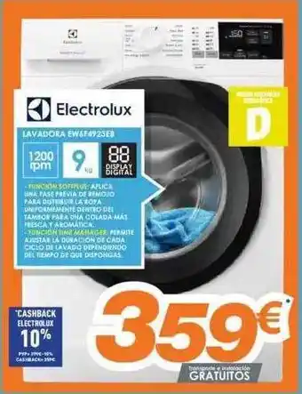 Pascual Martí Eletrolux Lavadora Ew6f4923eb oferta